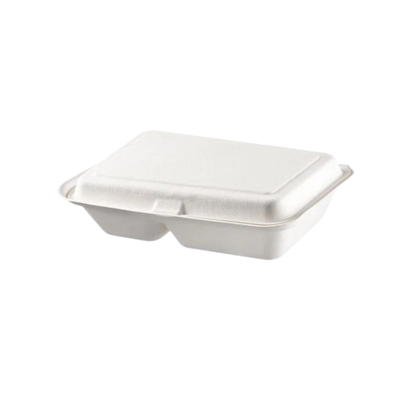 Bagasse 2-Compartment Container