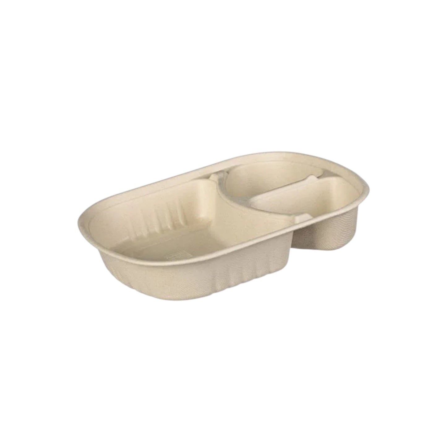 3 Compartment Sugarcane Container with Lid