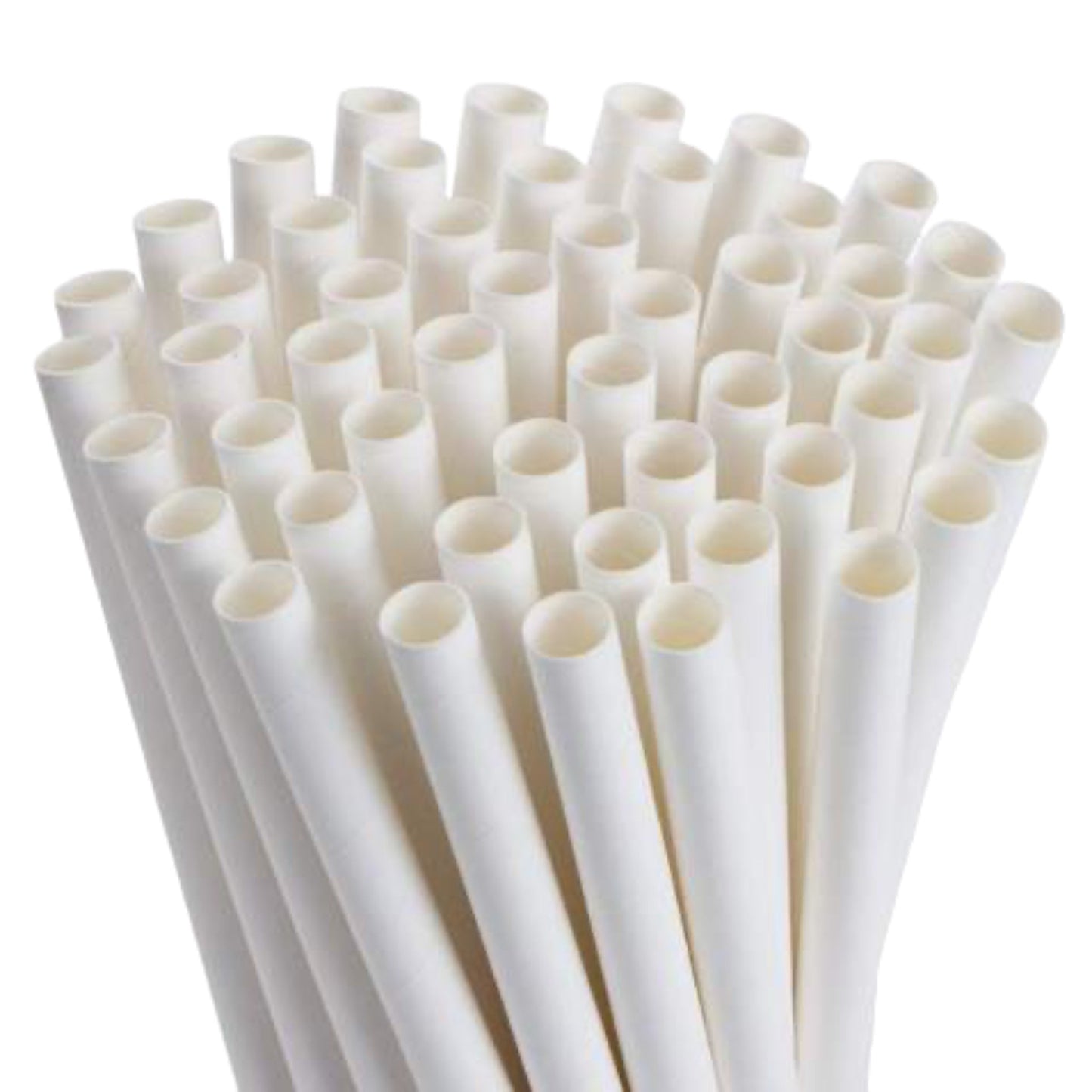 white paper smoothie straws
