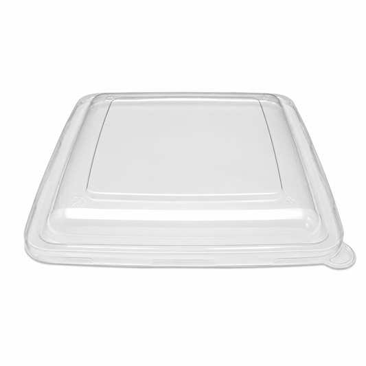 PET Lid 1200ml Square Sugarcane Bowl
