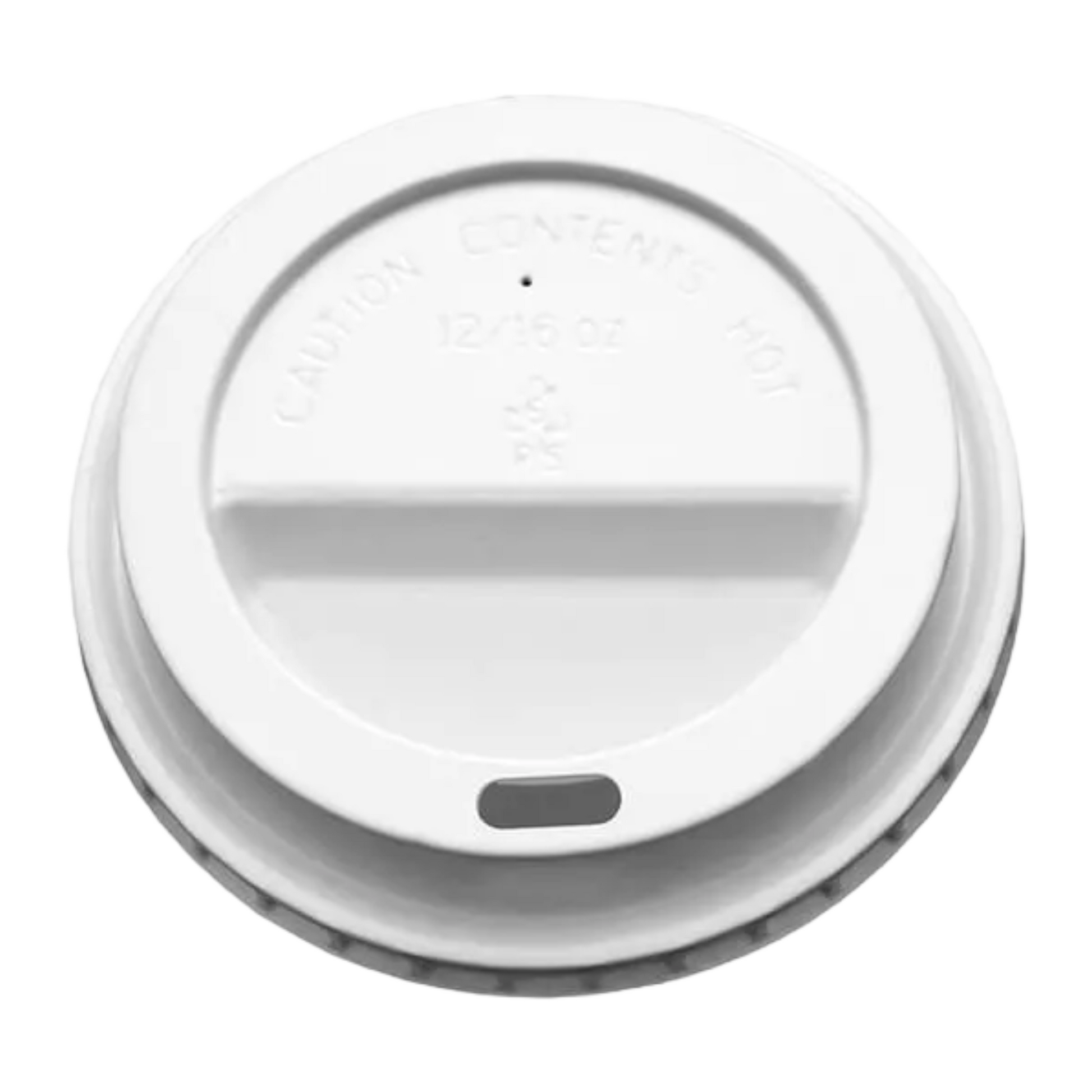 12/16oz Sip Thru White Lids
