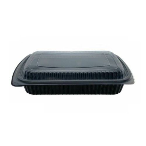 Somoplast [823] 1000cc Black Microwaveable Container (Base)