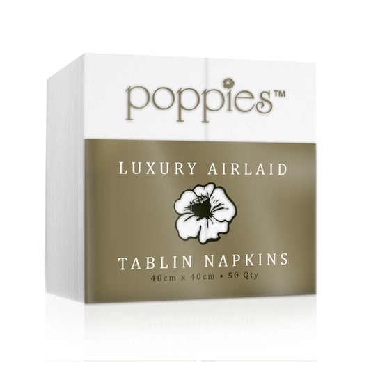 Poppies 40x40 Tablin Airlaid 8-fold Napkin (pack of 1000)