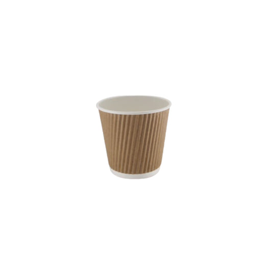 4oz Ripple Kraft Paper Cup