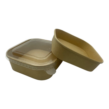 Square Kraft Bowl (2 Sizes)