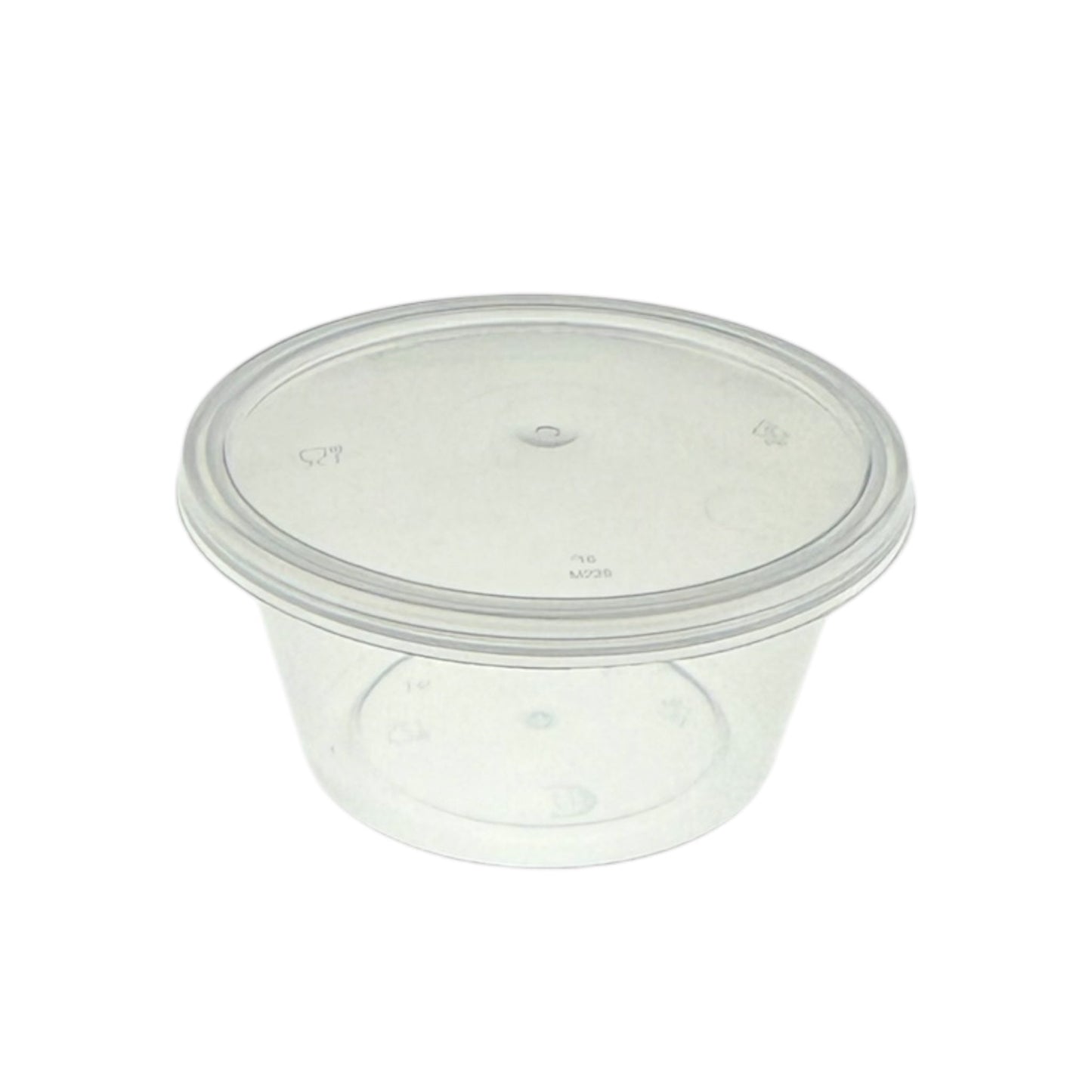 Clear Plastic Portion Cups with Lids (2 Sizes)