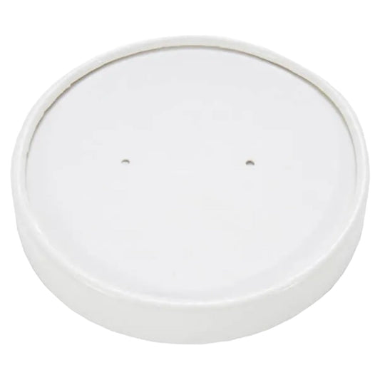 26/32oz White Soup Cup Lid PE