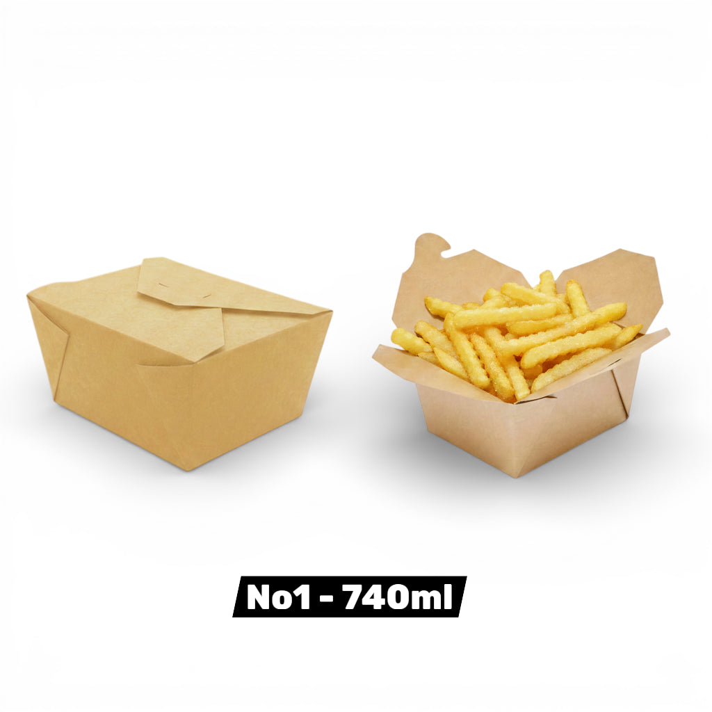 Leakproof Kraft Deli Food Boxes – Eco-Friendly (6 Sizes)