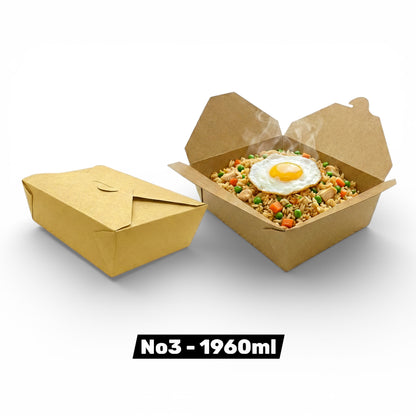 Leakproof Kraft Deli Food Boxes – Eco-Friendly (6 Sizes)