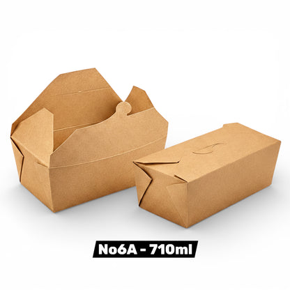 Leakproof Kraft Deli Food Boxes – Eco-Friendly (6 Sizes)