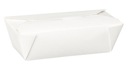 No6a White Biodegradable Leakproof Container