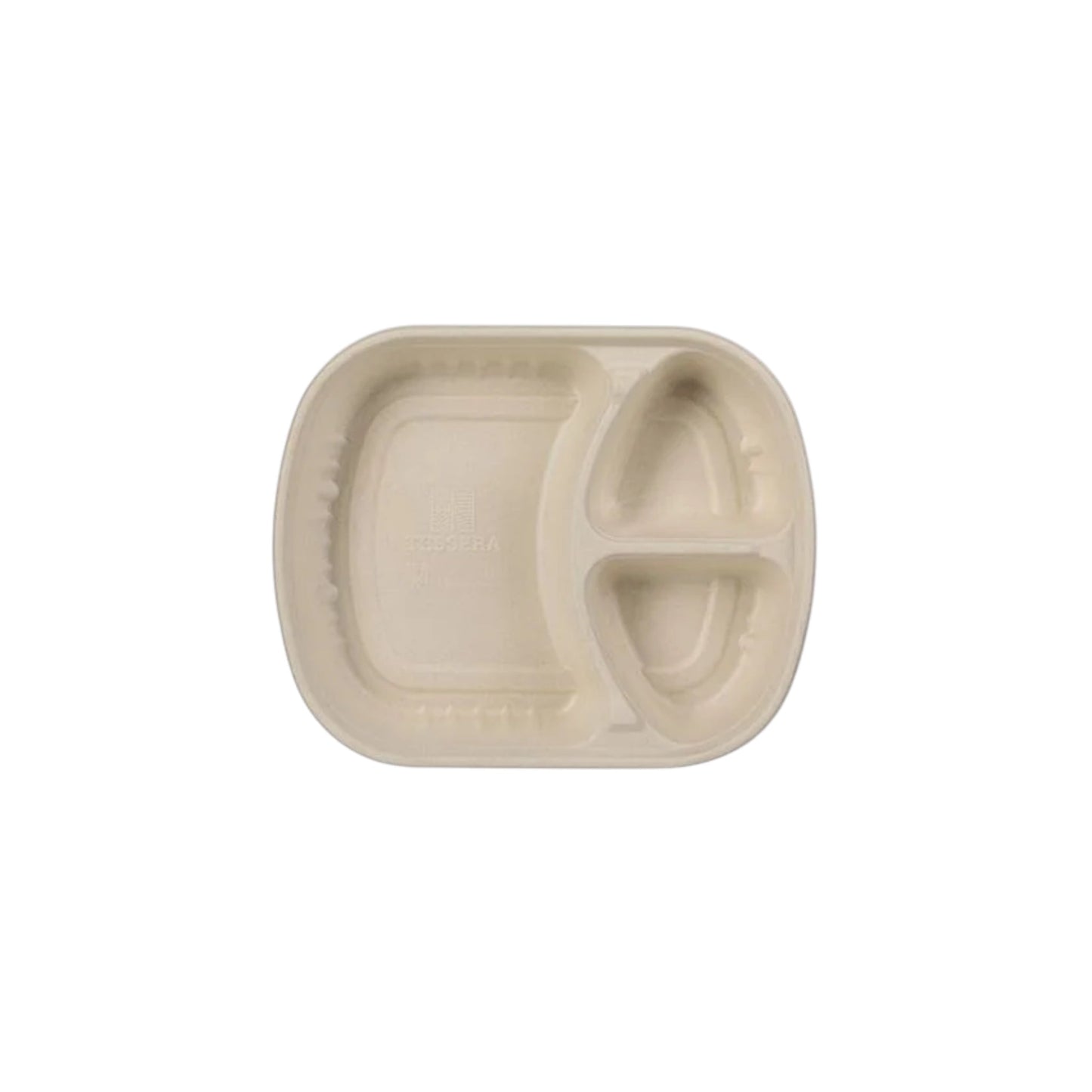 3 Compartment Sugarcane Container with Lid