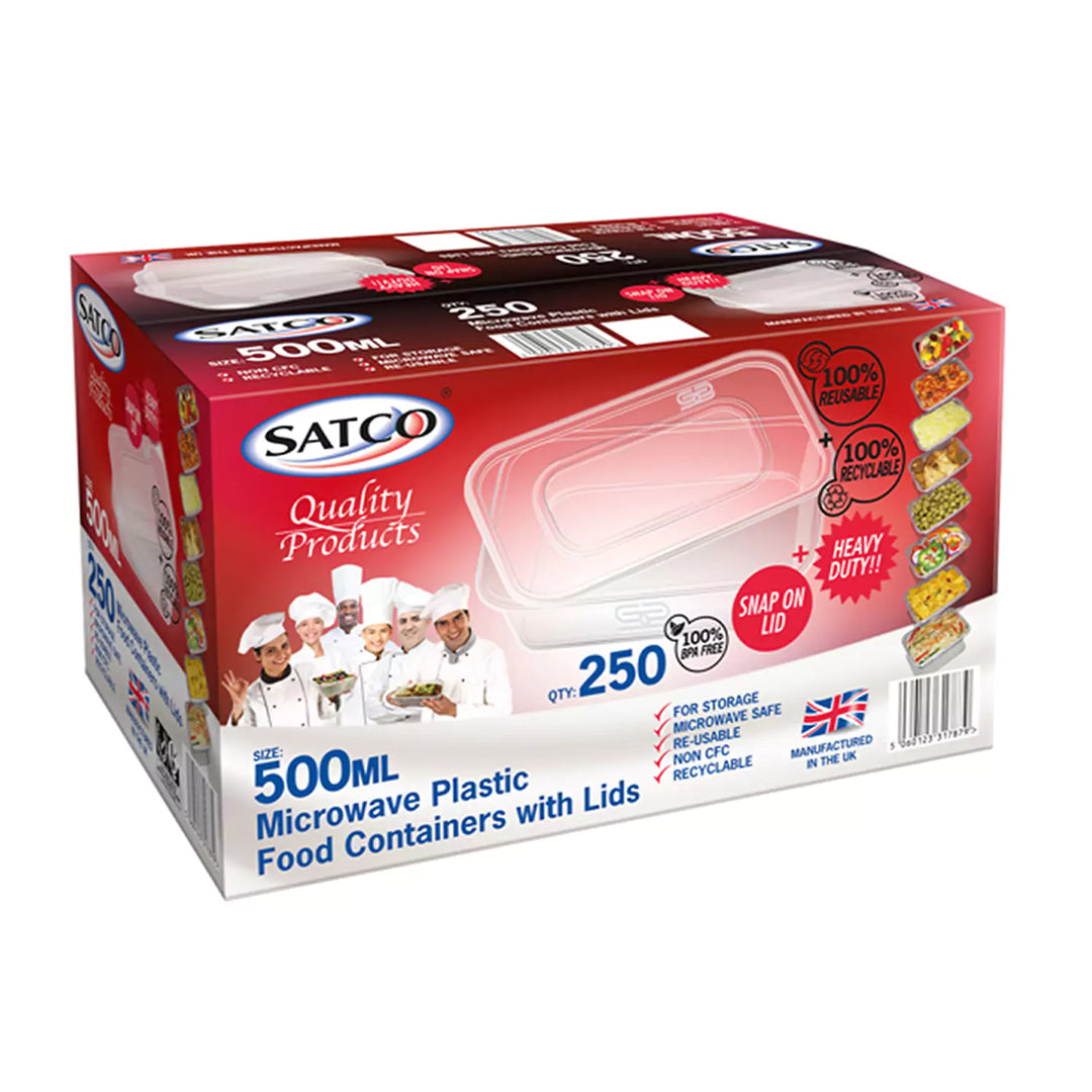 500ml Satco Containers with Lids