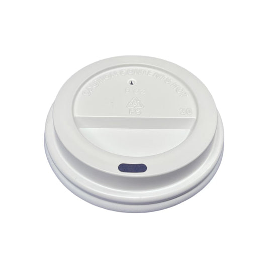 8oz Sip Thru White Lids