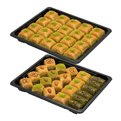 Black Sushi Container Base & Lid(2 Sizes)