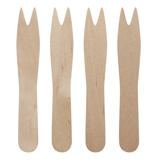 Birchwood Wooden Chip Forks