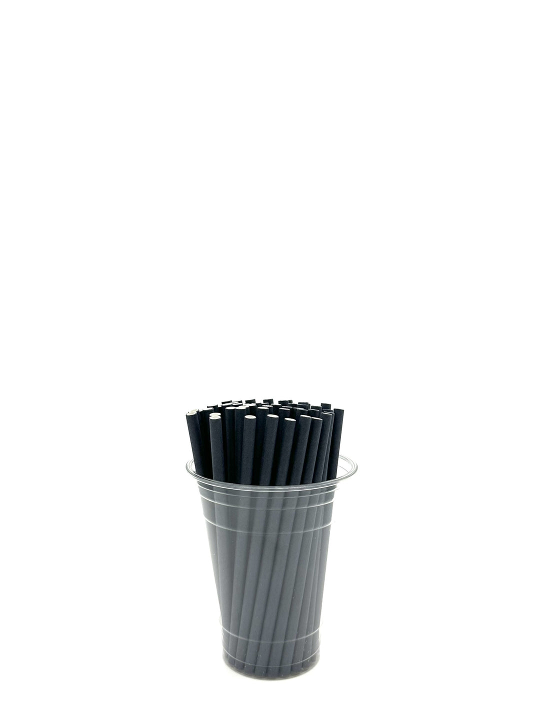 Solid Black Cocktail Straws