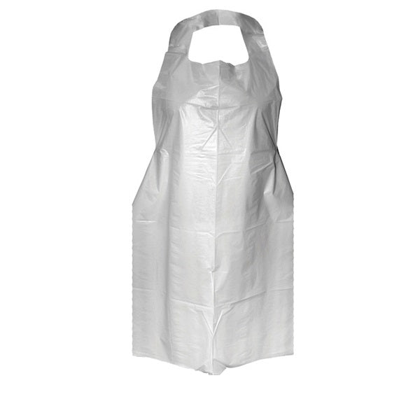 Disposable White Plastic Apron