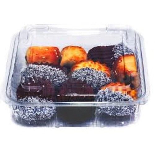 Somoplast [900] 750cc Clear Hinged Domed Square Container