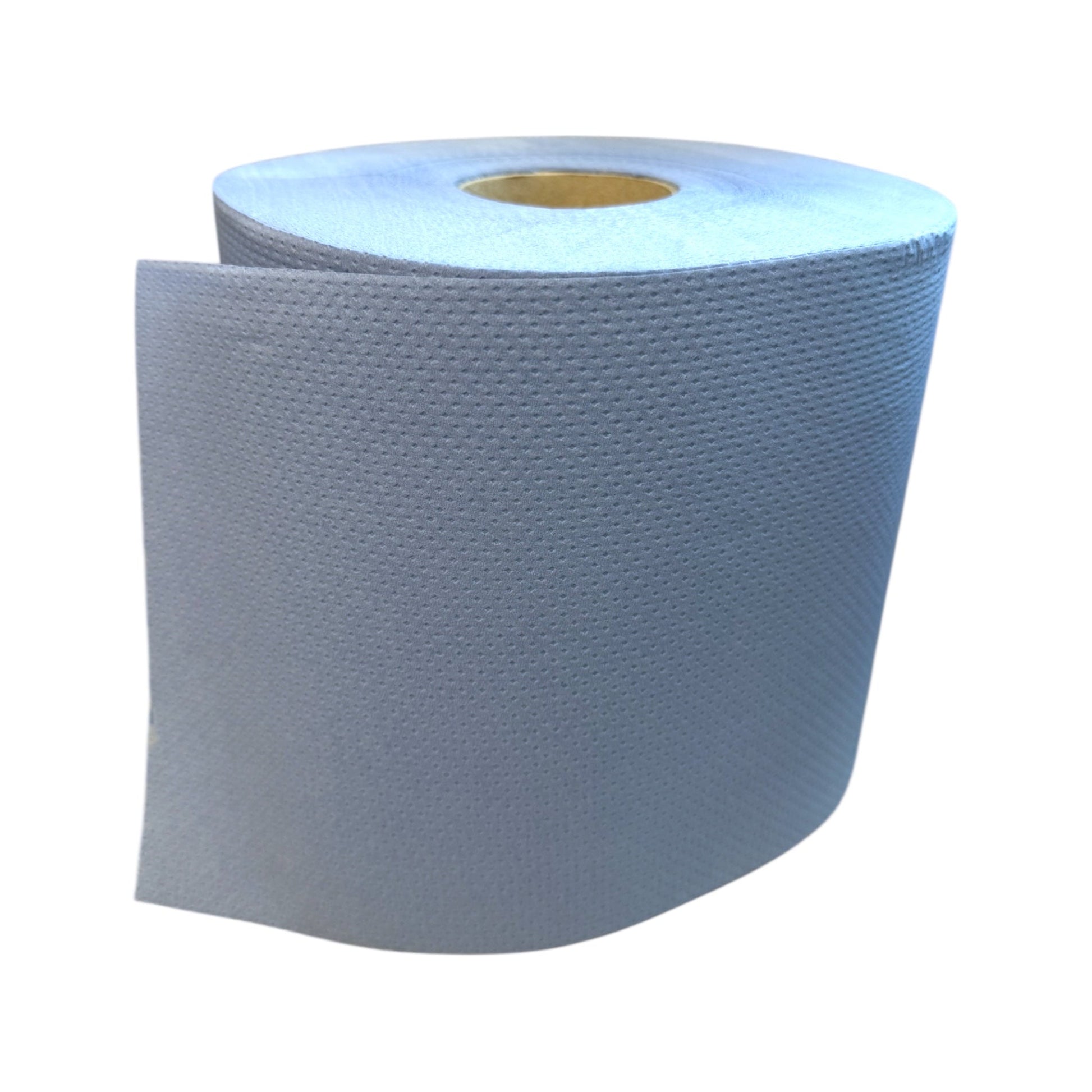 Food Packaging Direct blue embossed 2-ply centrefeed paper roll for cleaning and wiping tasks