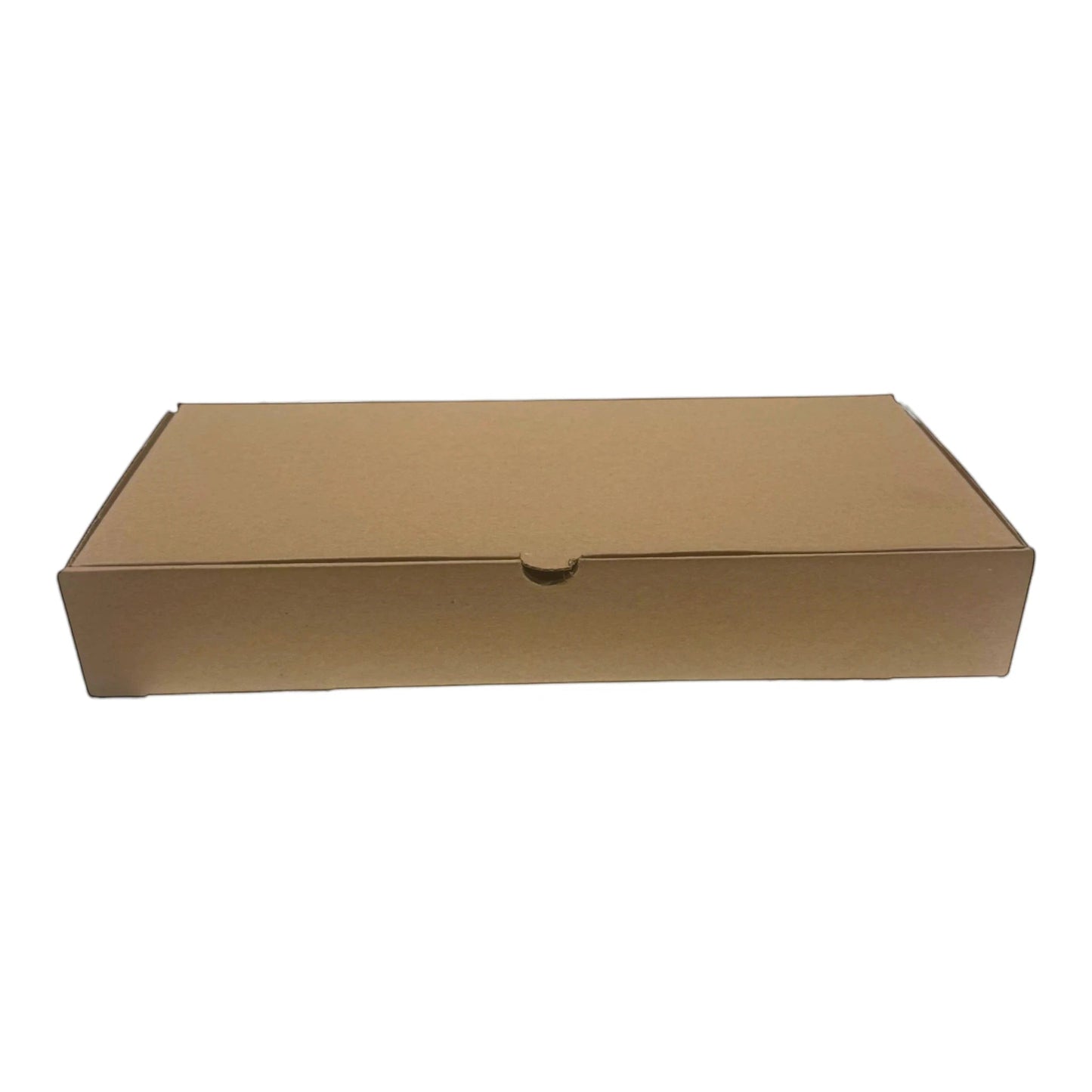 Food Packaging Direct corrugated kraft fish and chips box with a secure lid for sustainable takeaway food service.