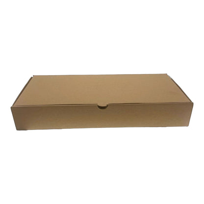 Food Packaging Direct corrugated kraft fish and chips box with a secure lid for sustainable takeaway food service.