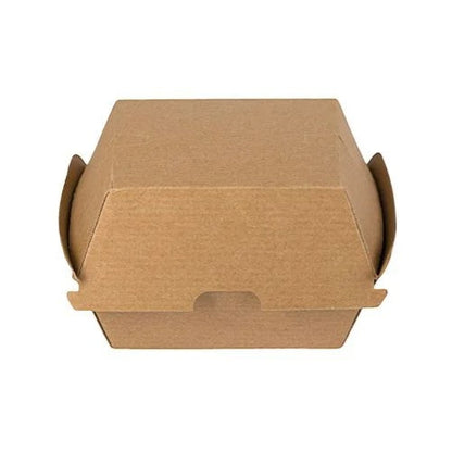 Food Packaging Direct corrugated kraft clamshell burger box for sustainable takeaway food service