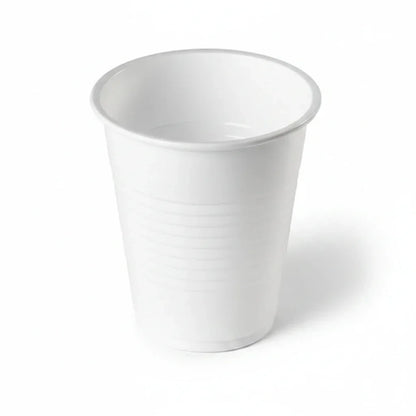 Food Packaging Direct 7oz white disposable plastic water cup for catering and events