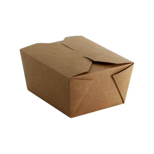 Kraft Compostable Leakproof Container (5 Sizes)