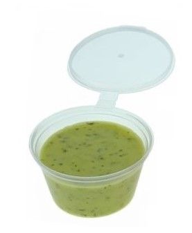 1oz Hinged Round Sauce Pot