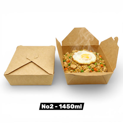 Leakproof Kraft Deli Food Boxes – Eco-Friendly (6 Sizes)