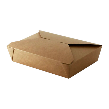 Kraft Compostable Leakproof Container (5 Sizes)