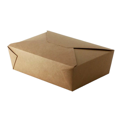 Kraft Compostable Leakproof Container (5 Sizes)