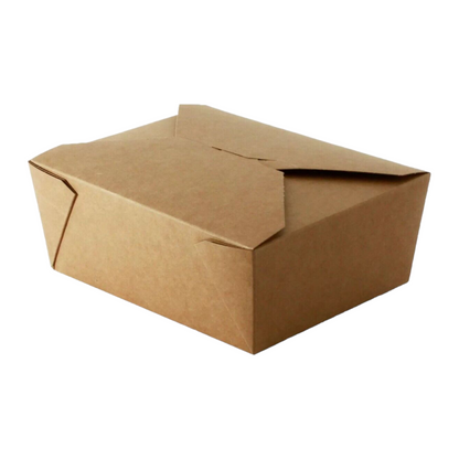 Kraft Compostable Leakproof Container (5 Sizes)