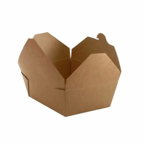 No8 Kraft Biodegradable Leakproof Container