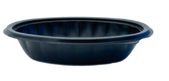 Somoplast [754] 500cc Oval Black Containers (Base)