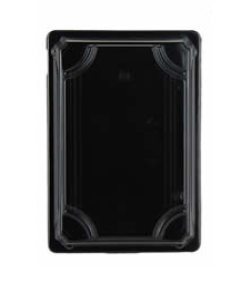 QA02 Black Sushi Container Base & Lid