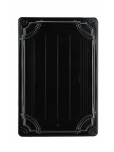 QA07 Black Sushi Container Base & Lid