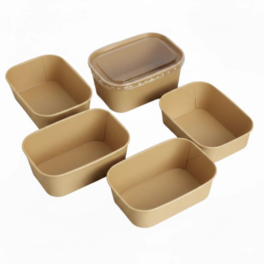 Rectangular Kraft Food Container (3 Sizes)