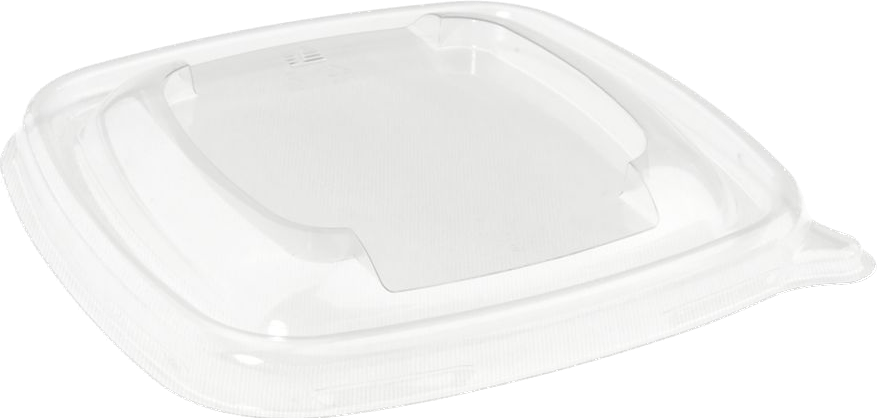 Sabert RPET Lid for Small Square Pulp Bowl
