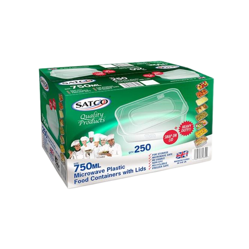 750ml Satco Containers with Lids