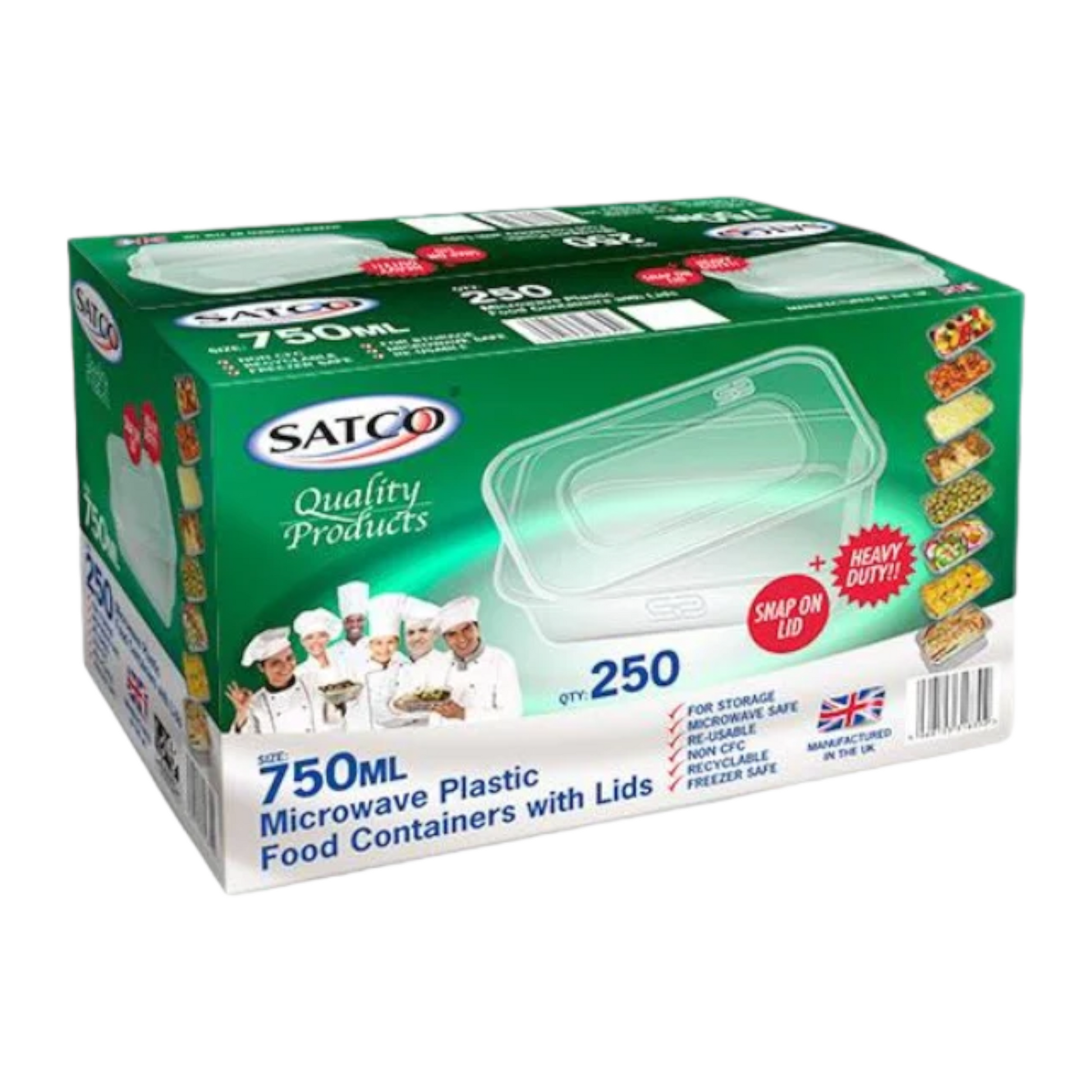 satco 750ml container with lids