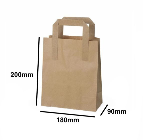 Small Kraft SOS Carrier Bag