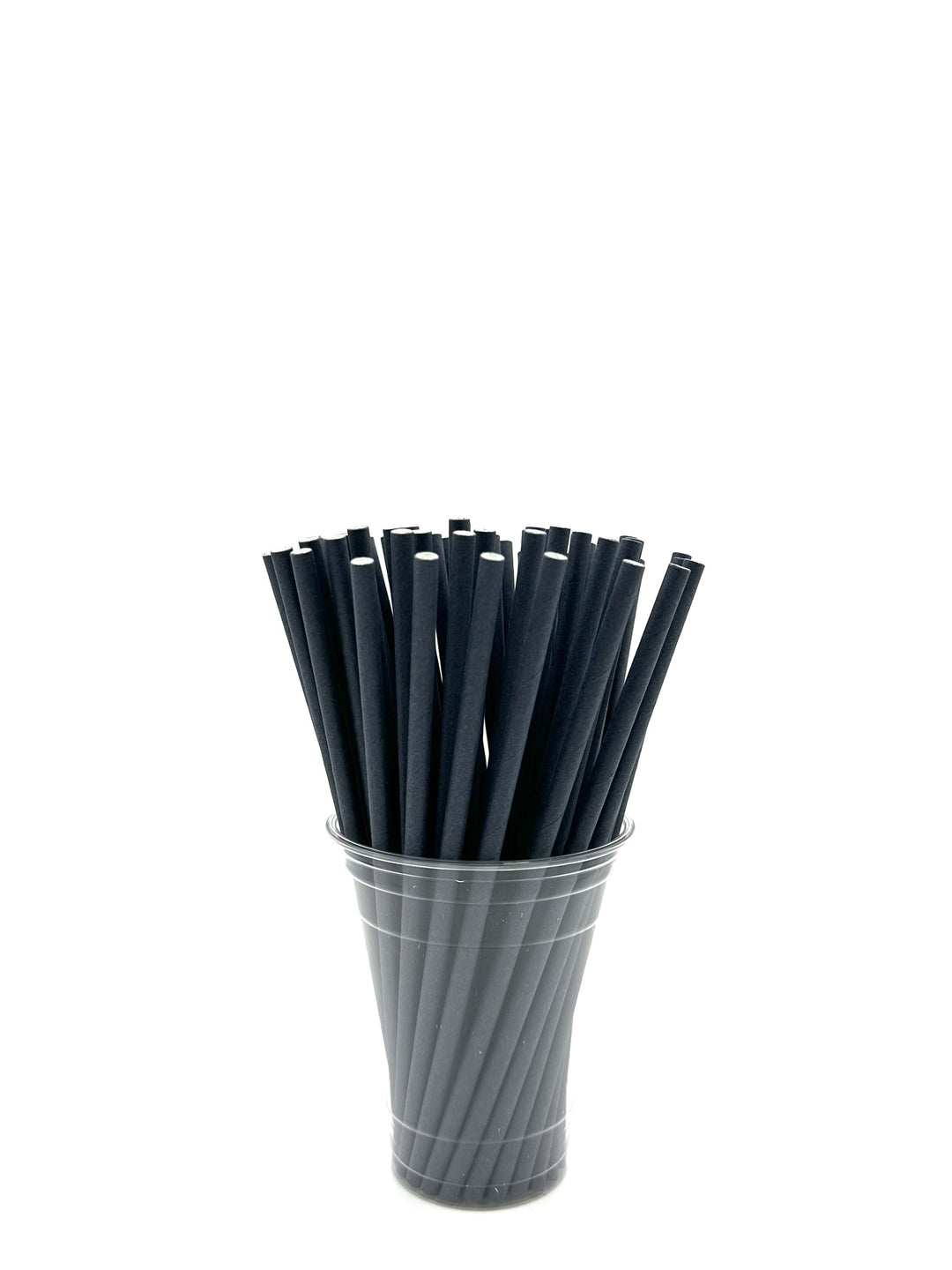 Solid Black Paper Straws