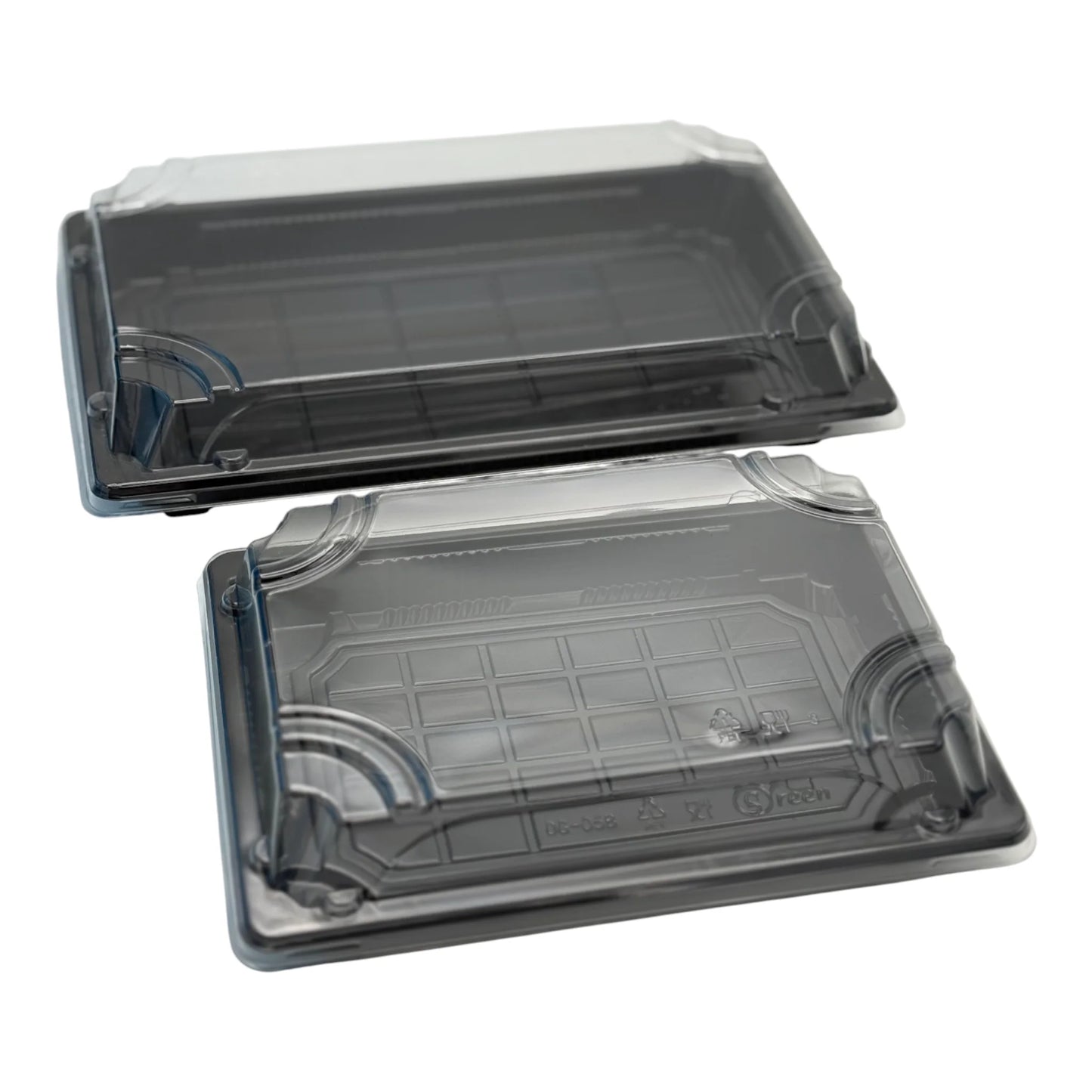 Black Sushi Container Base & Lid(2 Sizes)
