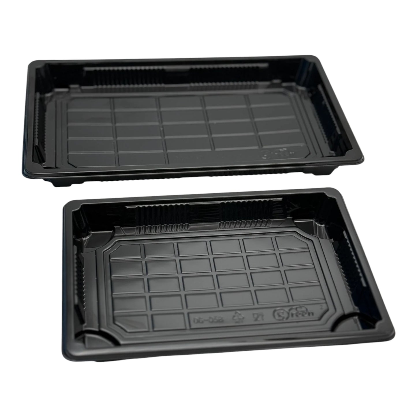 Black Sushi Container Base & Lid(2 Sizes)