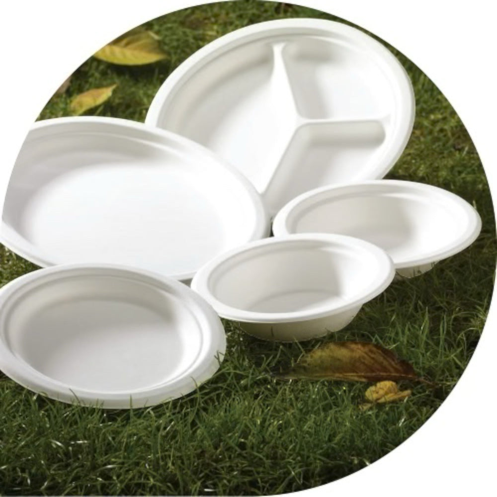 7" Bagasse Round Plates